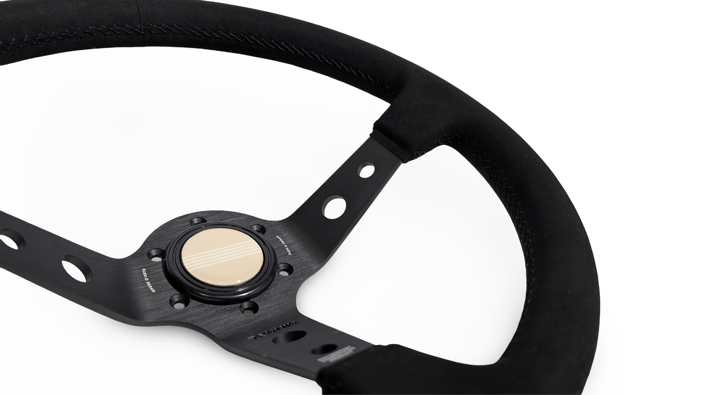S1H - 350mm + 100mm - Steering Wheel - Black Stitch (Micro)