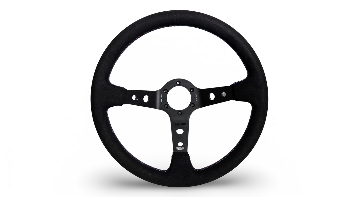 S1H - 350mm + 100mm - Steering Wheel - Tri-Color Stitch (Micro)