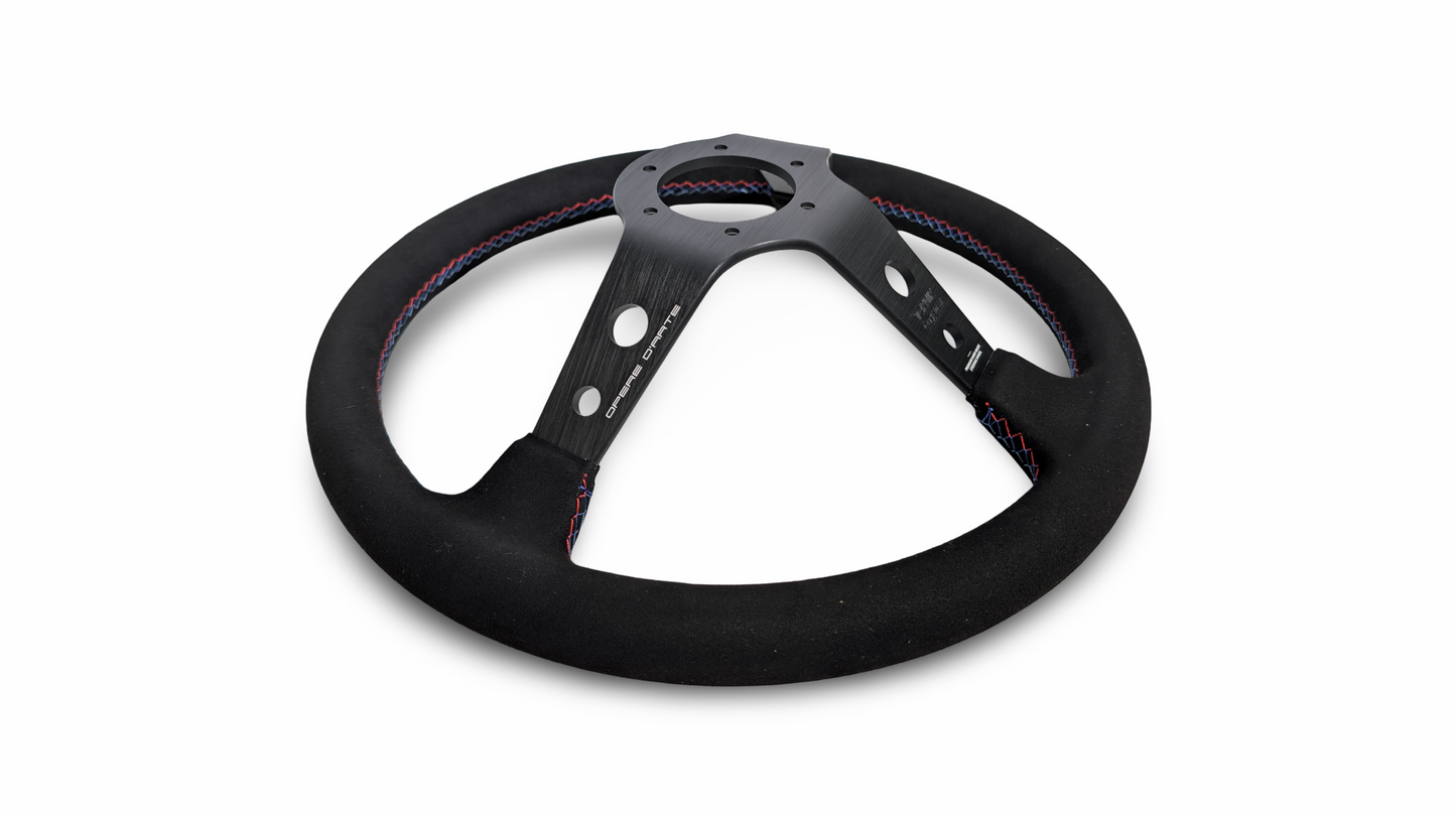 S1H - 350mm + 100mm - Steering Wheel - Tri-Color Stitch (Micro)