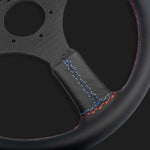 The Leggera 350 - Genuine Leather + Tri-Color Cross Stitch