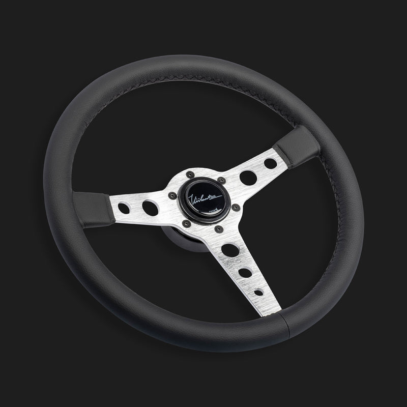 The Corsa 350 - Genuine Leather + Black Cross Stitch (SL)