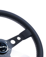 The Corsa 350 - Perforated Leather + White Cross Stitch
