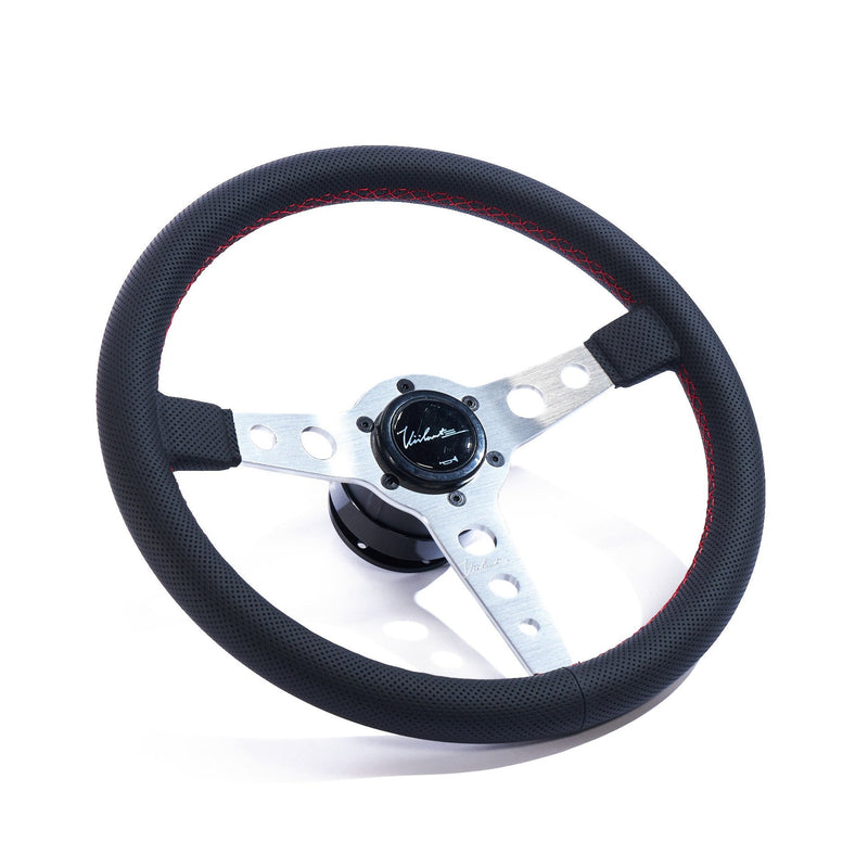 The Corsa 350 - Perforated Leather + Red Cross Stitch (SL)