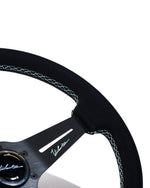 The Modena 350 - Genuine Alcantara + Mint Cross Stitch