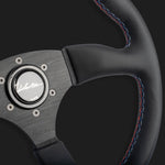The Leggera 350 - Genuine Leather + Tri-Color Cross Stitch