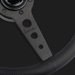 The Corsa 350 - Perforated Leather + Black Cross Stitch