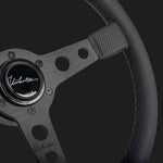 The Corsa 350 - Perforated Leather + Black Cross Stitch