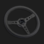 The Corsa 350 - Perforated Leather + Black Cross Stitch