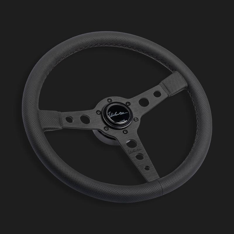 The Corsa 350 - Perforated Leather + Black Cross Stitch