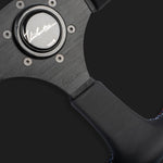 The Leggera 350 - Genuine Leather + Tri-Color Cross Stitch