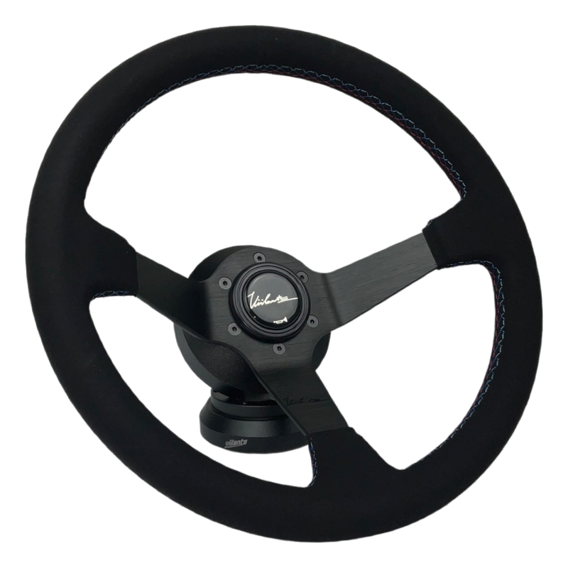 The Arketecto 350 - Black Alcantara + Tri Color Stitch