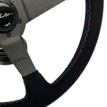The Arketecto 350 - Black Alcantara + Tri Color Stitch