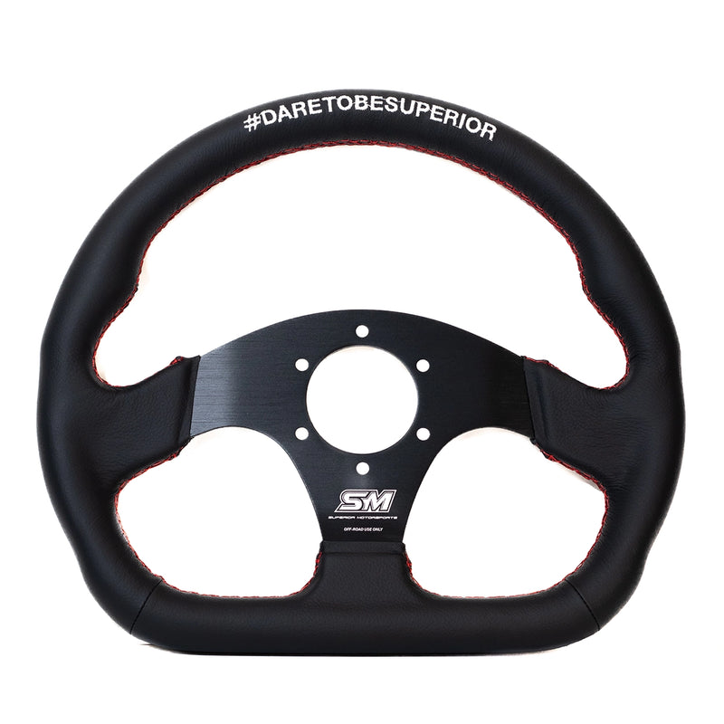 The Flat by SM - Genuine Leather + Red Stitch - 330mm