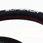 The Flat by SM - Genuine Leather + Red Stitch - 330mm